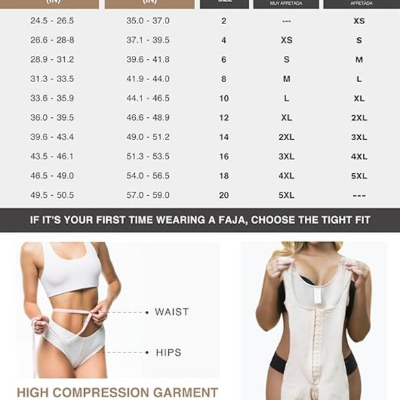 BRAND NEW! Sonryse Fajas Colombianas High Compression Shaper Large - Picture 5 of 5